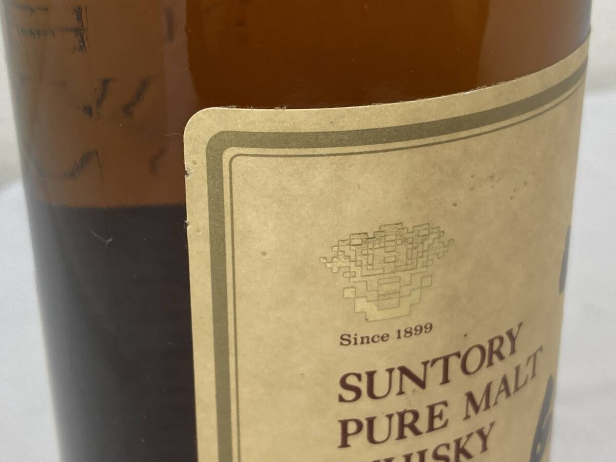 【IE167】未開栓保管品 SUNTORY PURE MALT WHISKY AGED 12 YEARS ピュアモルトウイスキー 山崎 12年 容量:750ml アルコール度数:43% の画像3