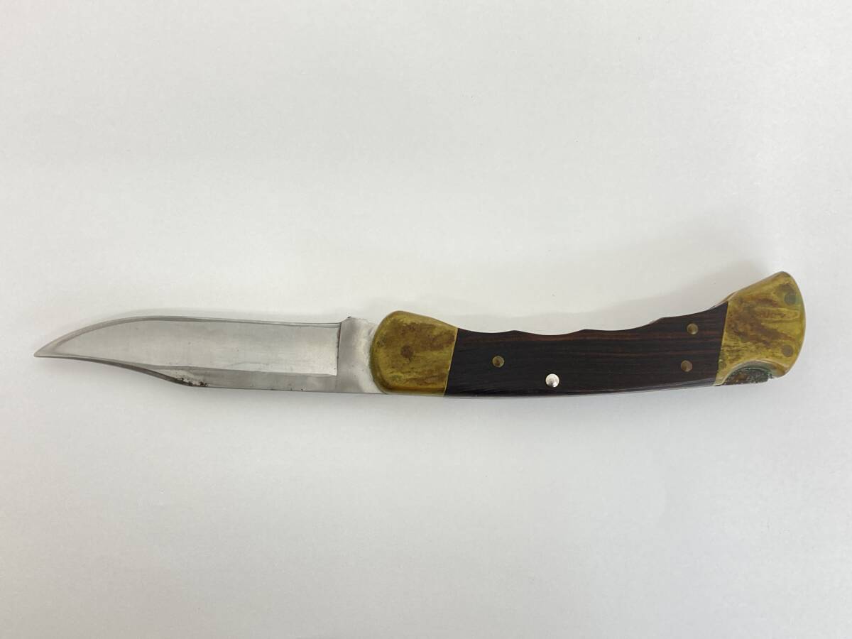 【IE169】(O) BUCK 110 U.S.A バックナイフ BUCK KNIVES フォールディングナイフ アウトドア 折りたたみ キャンプ 希少 レア 中古現状品の画像5