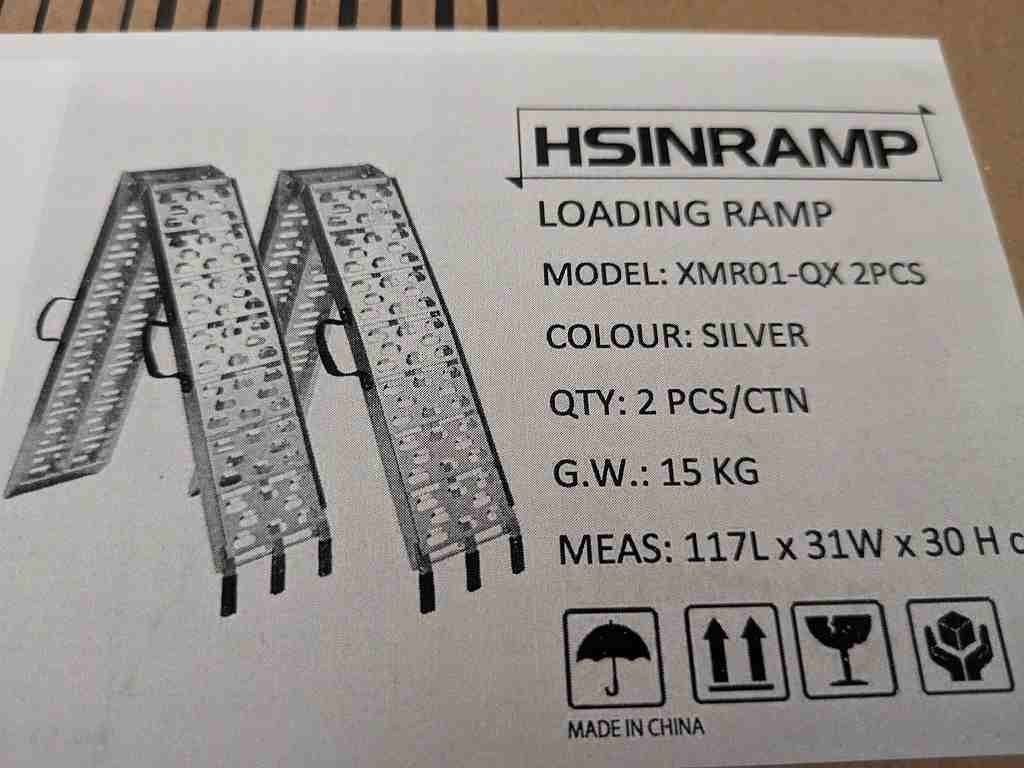 HSINRAMP 長さ227.5cm アルミラダーレール 2本セットの画像5