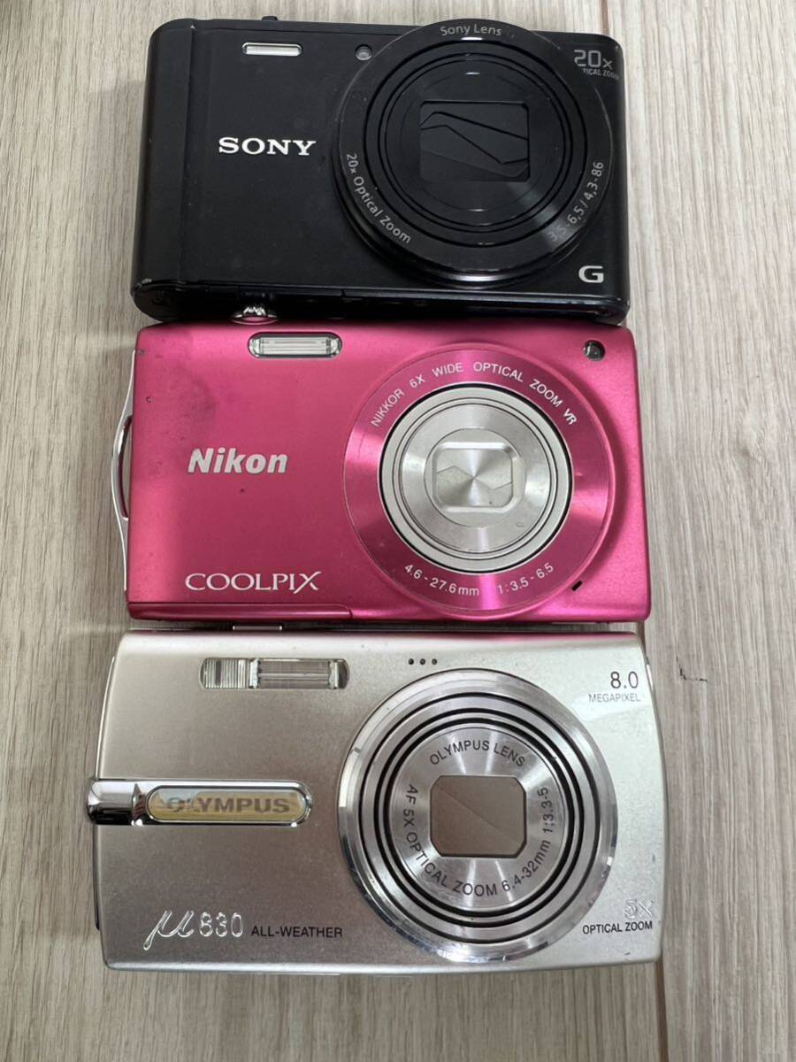 SONY Nikon FUJIFILM OLYMPUS 等 カメラ まとめて　7台ジャンク品　本体のみ_画像8
