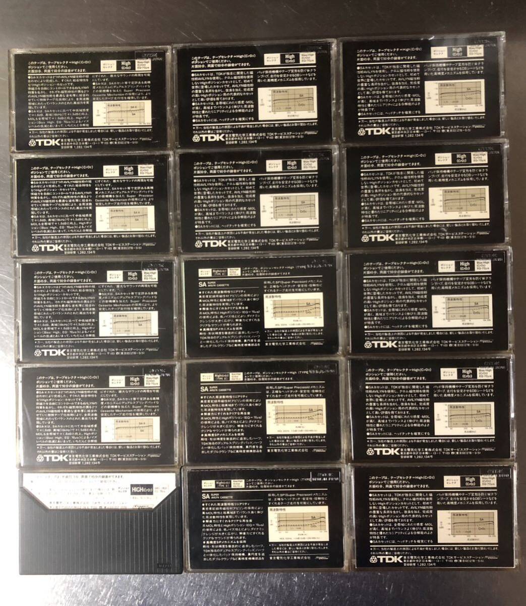 カセットテープ TDK ハイポジx15本セット の画像3