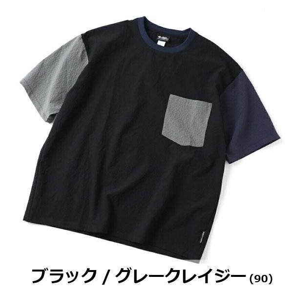 gym master ジムマスター ULシアサッカー ポケット Tシャツ G333732 半袖 メンズ XLサイズ_ブラック×グレーCRZ(90)_画像1