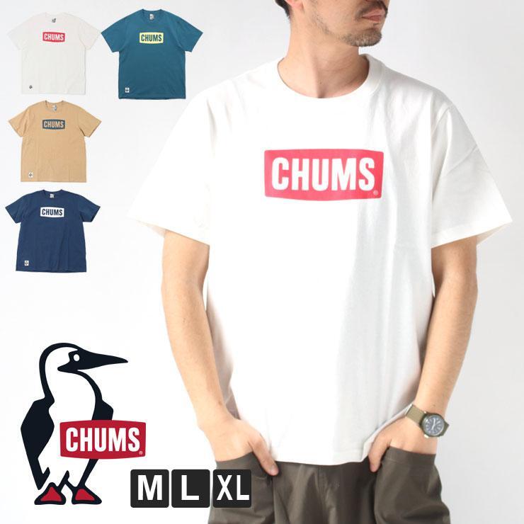 チャムス Tシャツ メンズ CHUMS CH01-2277 Lサイズ_ネイビー/ホワイト(N034)_画像1