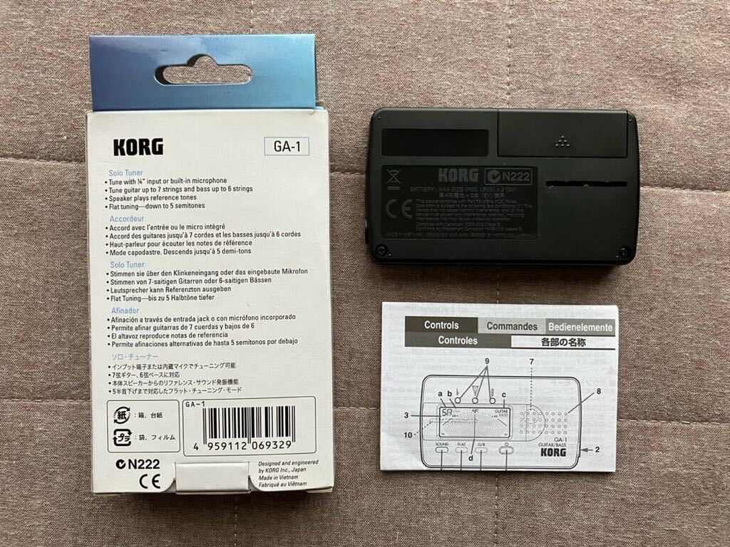 ☆中古☆KORG コルグ Solo Tuner ギター チューナー GA-1の画像2