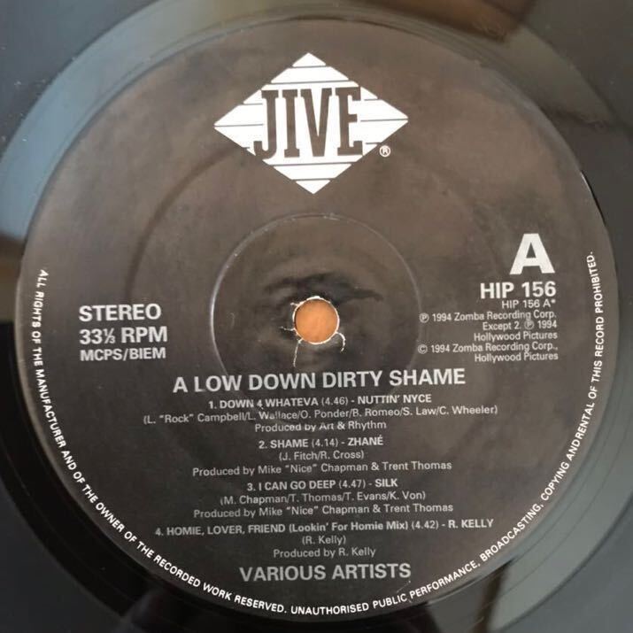 A Low Down Dirty Shame Original Motion Picture Soundtrack 2LP レコード R&B系 Zhane, Aaliyah, R. Kelly, HI-Fve ブラックムービー_画像6