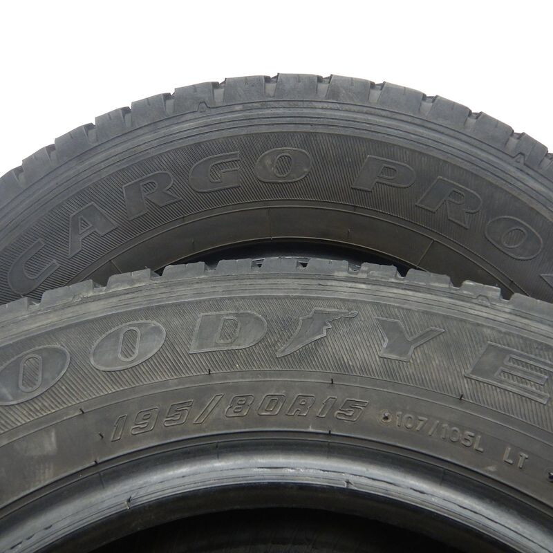 中古タイヤ 195/80r15 107/105L タイヤ GOODYEAR CARGO PRO 4本セット ハイエース キャラバン 中古 15インチ_画像5