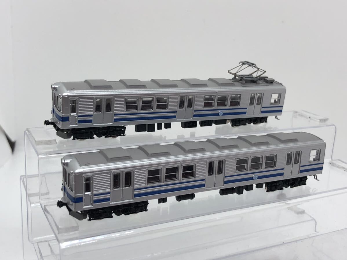 N化 T車 鉄道コレクション 弘南鉄道 6000系青帯 2両セット 1円〜の画像2