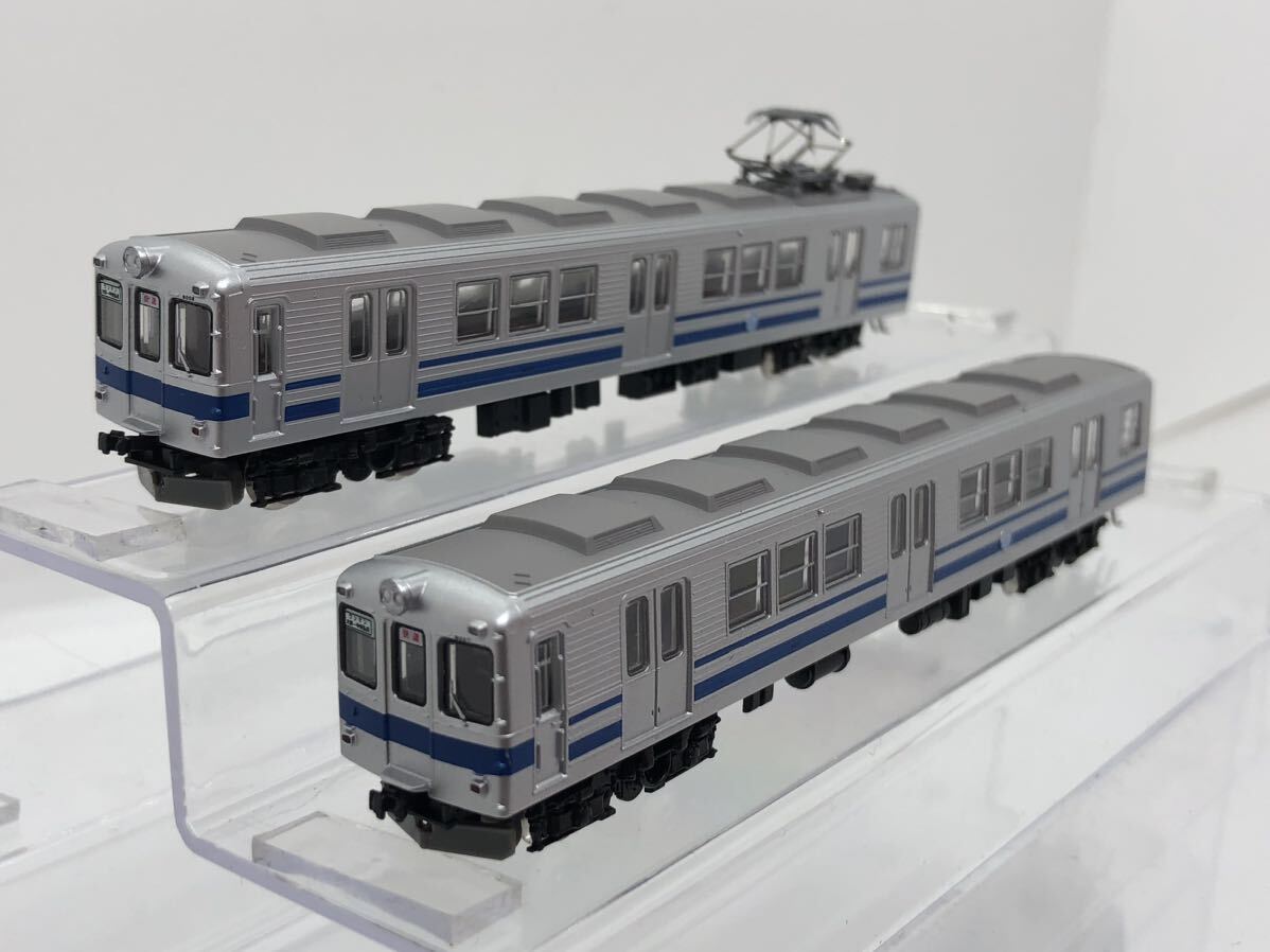 N化 T車 鉄道コレクション 弘南鉄道 6000系青帯 2両セット 1円〜の画像1