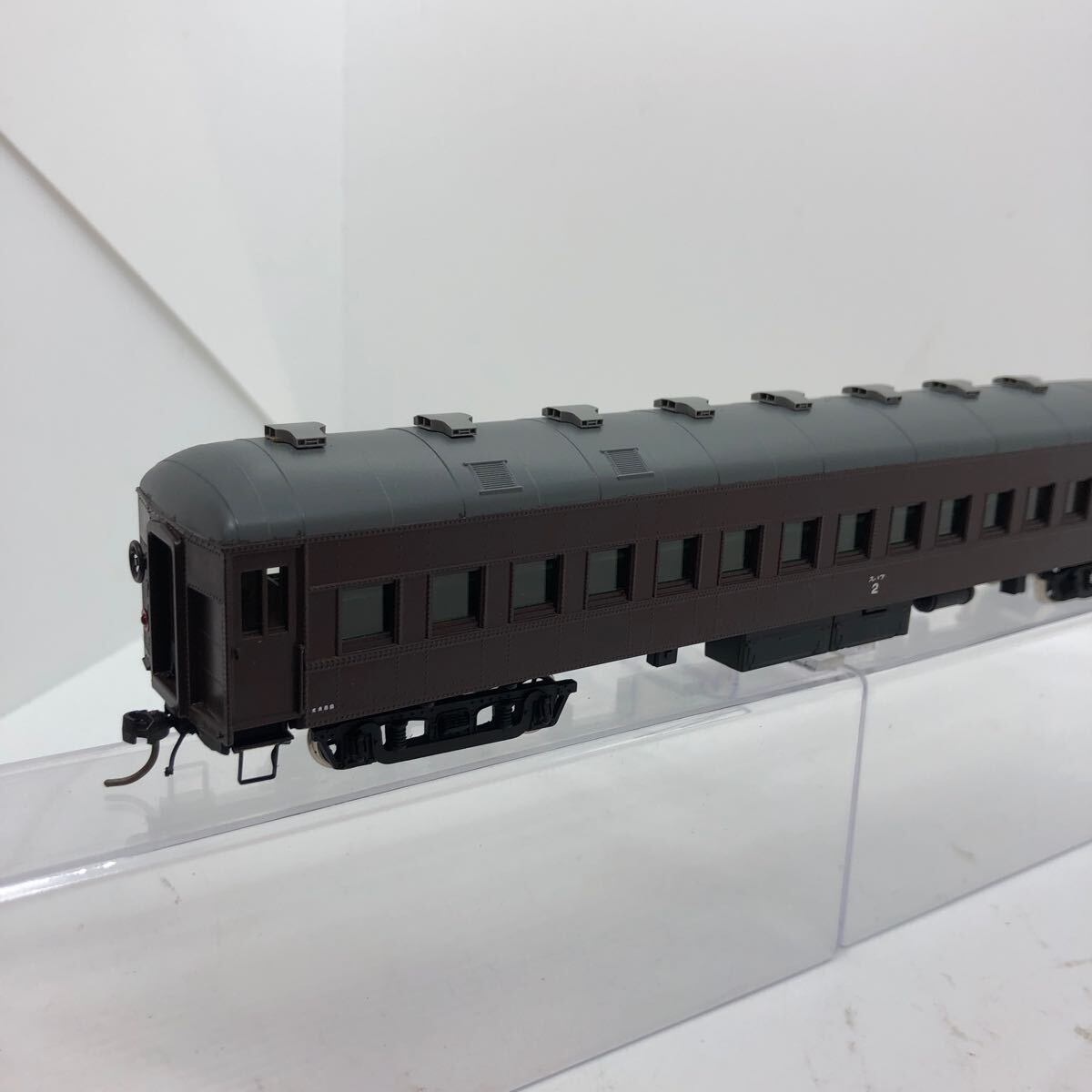 HOゲージ スハフ2 鉄道模型 旧型客車 メーカー不明 茶色 1円〜の画像2