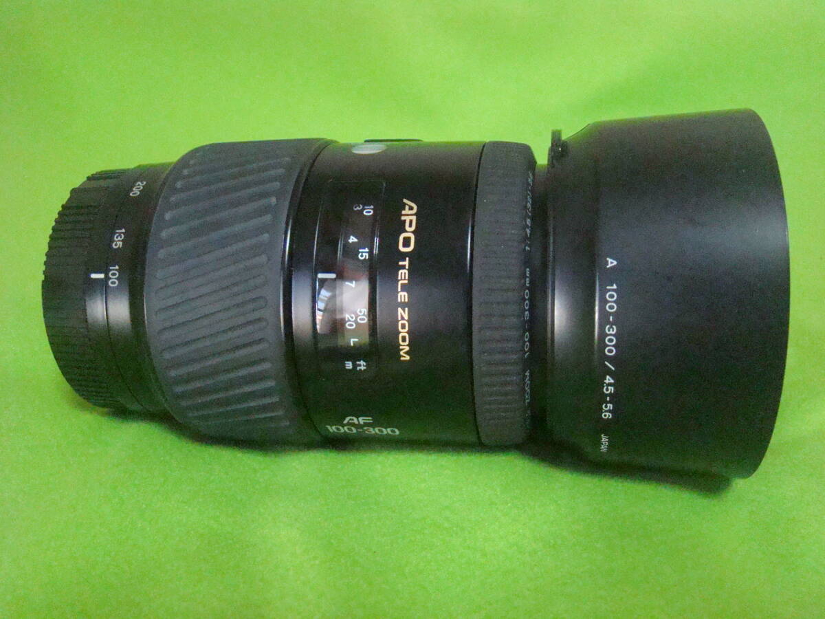 ★USED訳あり品　SONYソニーα５５　STL-A55Vと他社レンズ６本_ミノルタ　AF　APOTELE　１００－３００mm