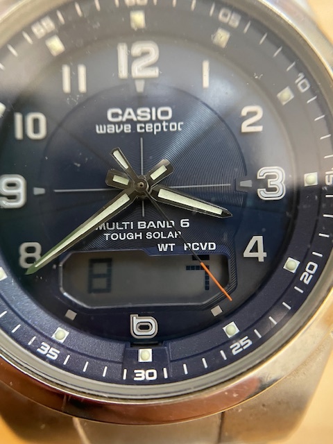  CASIO カシオ WAVE CEPTOR ウェーブセプター マルチバンド6 WVA-M600 メンズ 腕時計 デジアナ 電波ソーラー 稼働の画像2