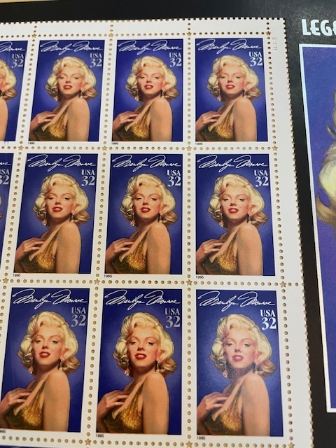 マリリン・モンロー LEGENDS OF HOLLYWOOD 記念切手 シート 未使用 アメリカ 切手 レジェンド オブ ハリウッド 1995年の画像5