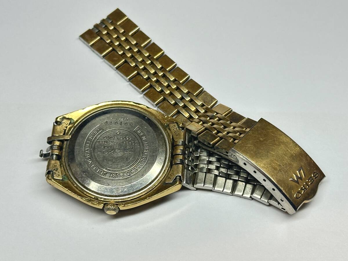 1881〇腕時計 セイコーLM ゴールド ブレス付き オリジナルの画像3