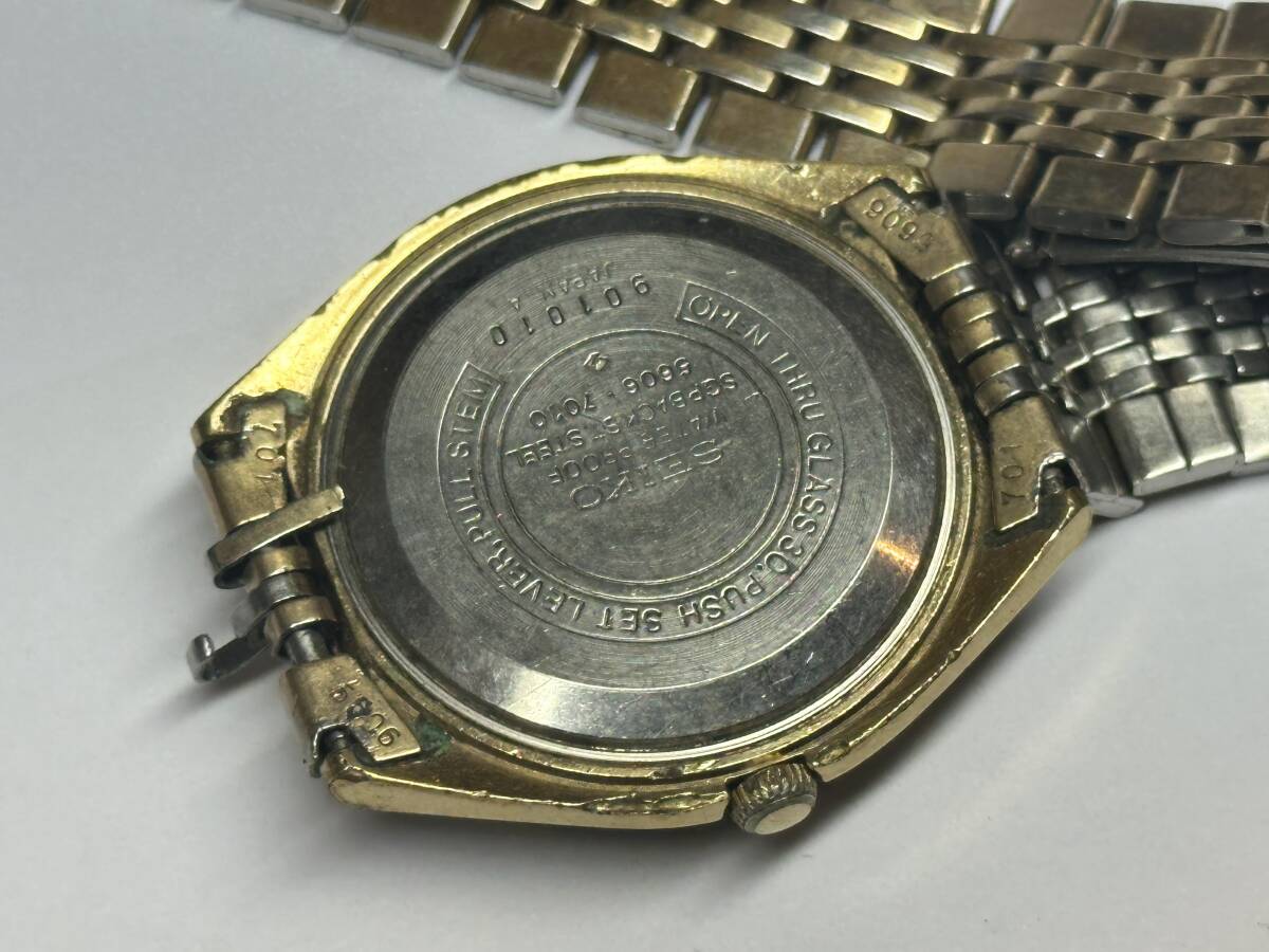 1881〇腕時計 セイコーLM ゴールド ブレス付き オリジナルの画像4