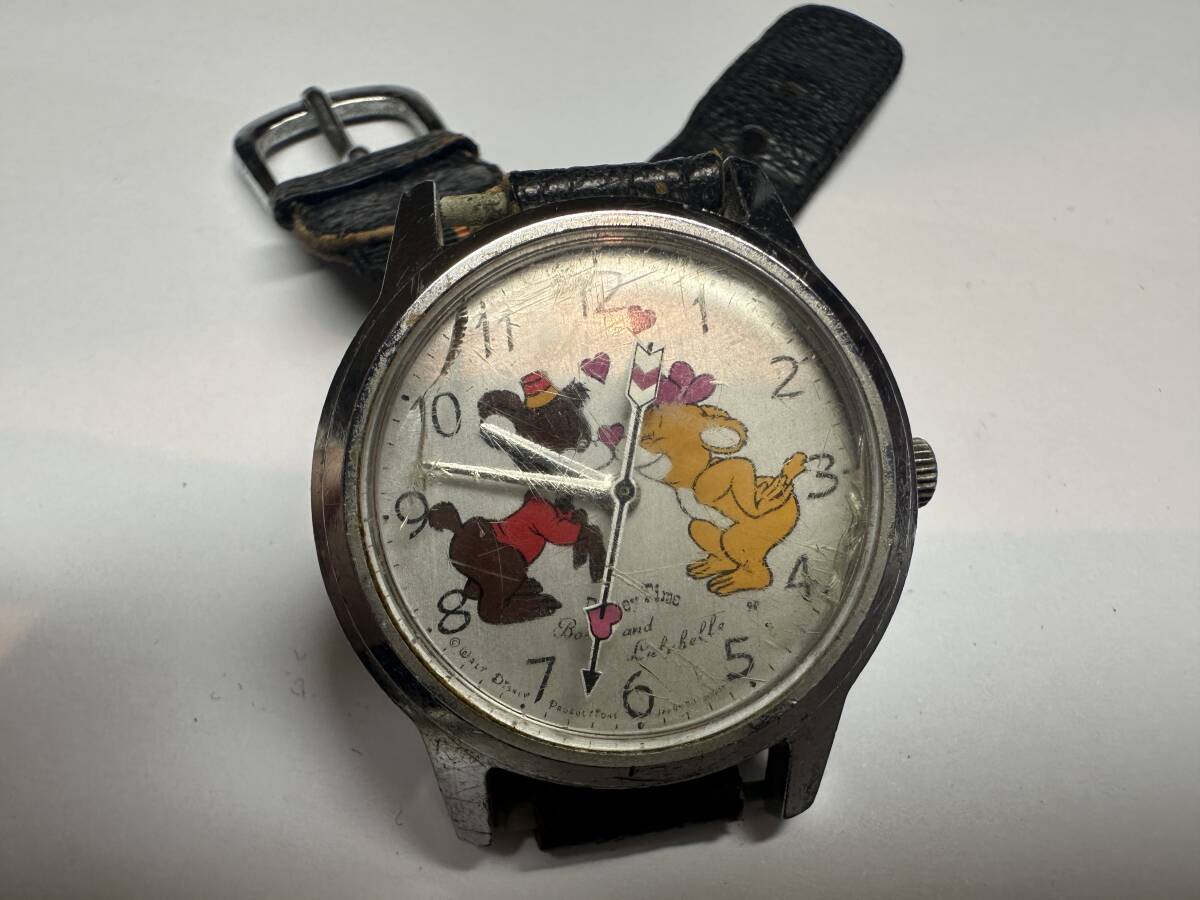1888〇腕時計 セイコー ディズニーターム 手巻き 漫画時計 の画像3