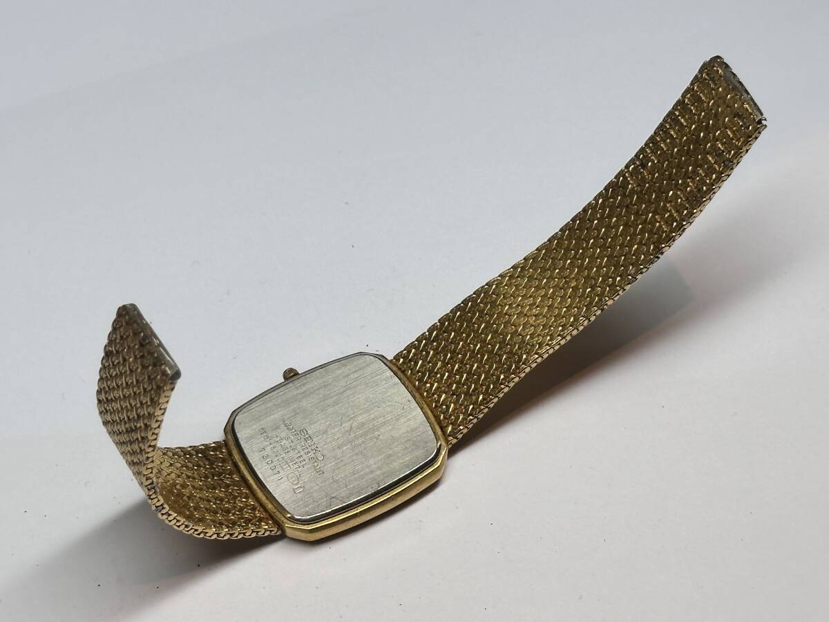 1892〇腕時計 セイコー ドルチェ ダイヤモンド ポイント ゴールド ３針の画像3