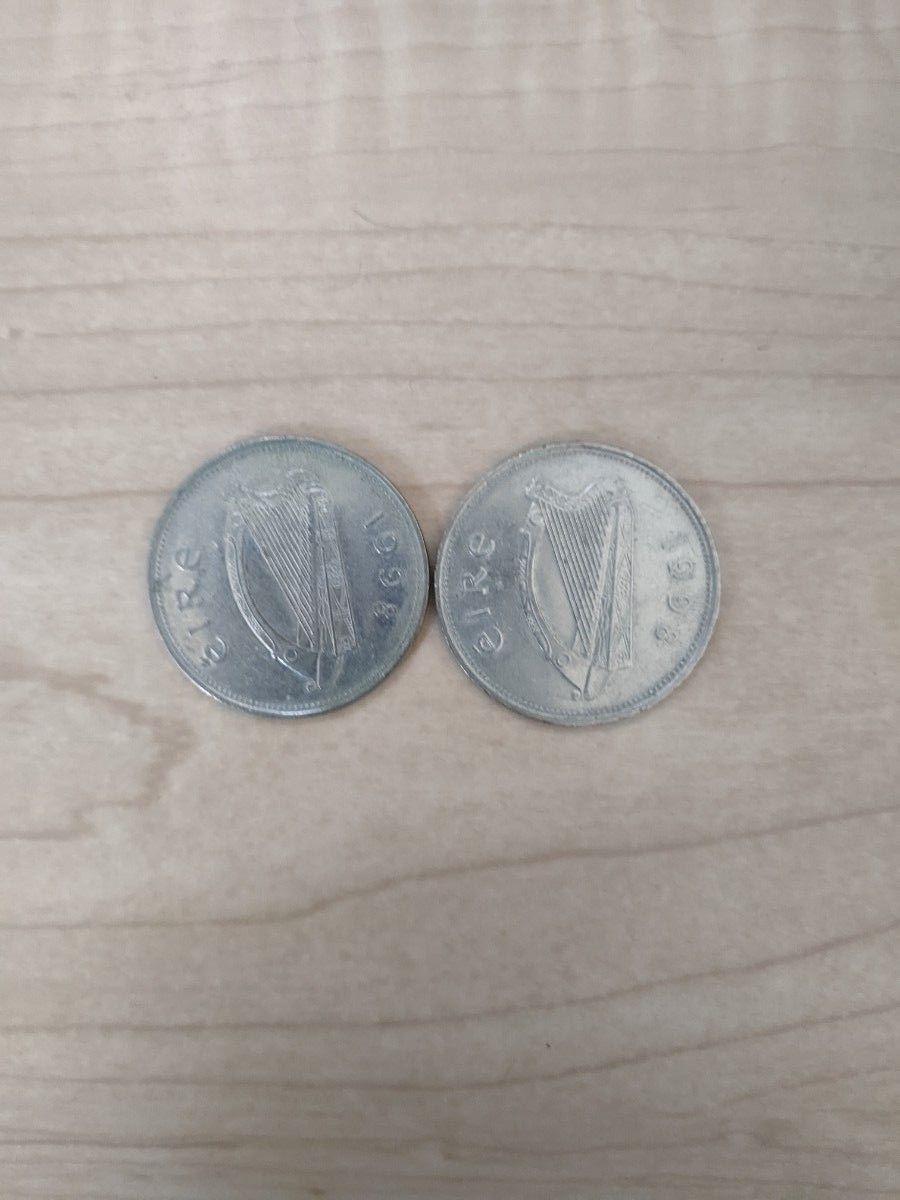 1998年 アイルランド 1ポンド硬貨 2枚