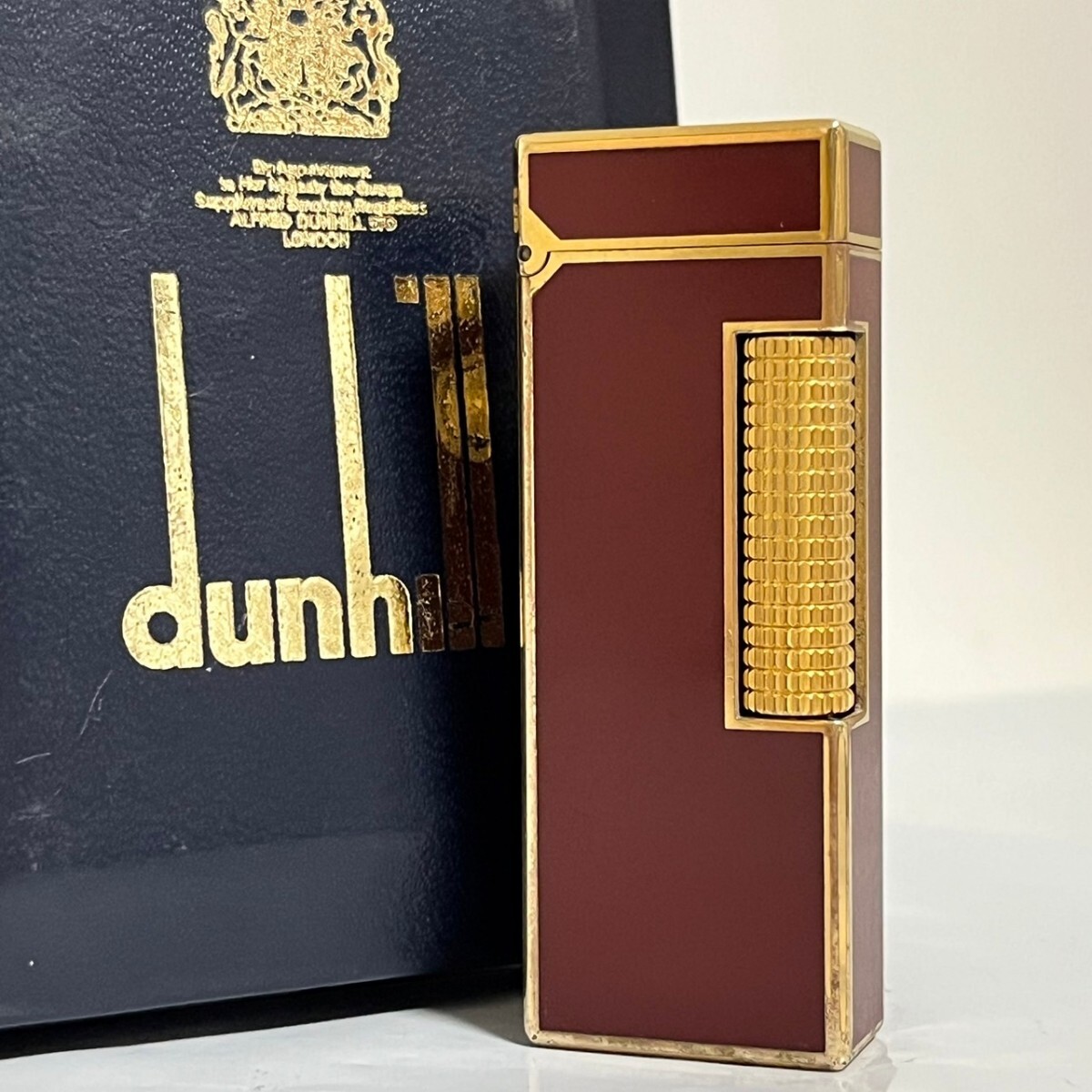 １円スタート dunhill ダンヒル ローラー ライター ガスライター 箱付き　a29_画像1