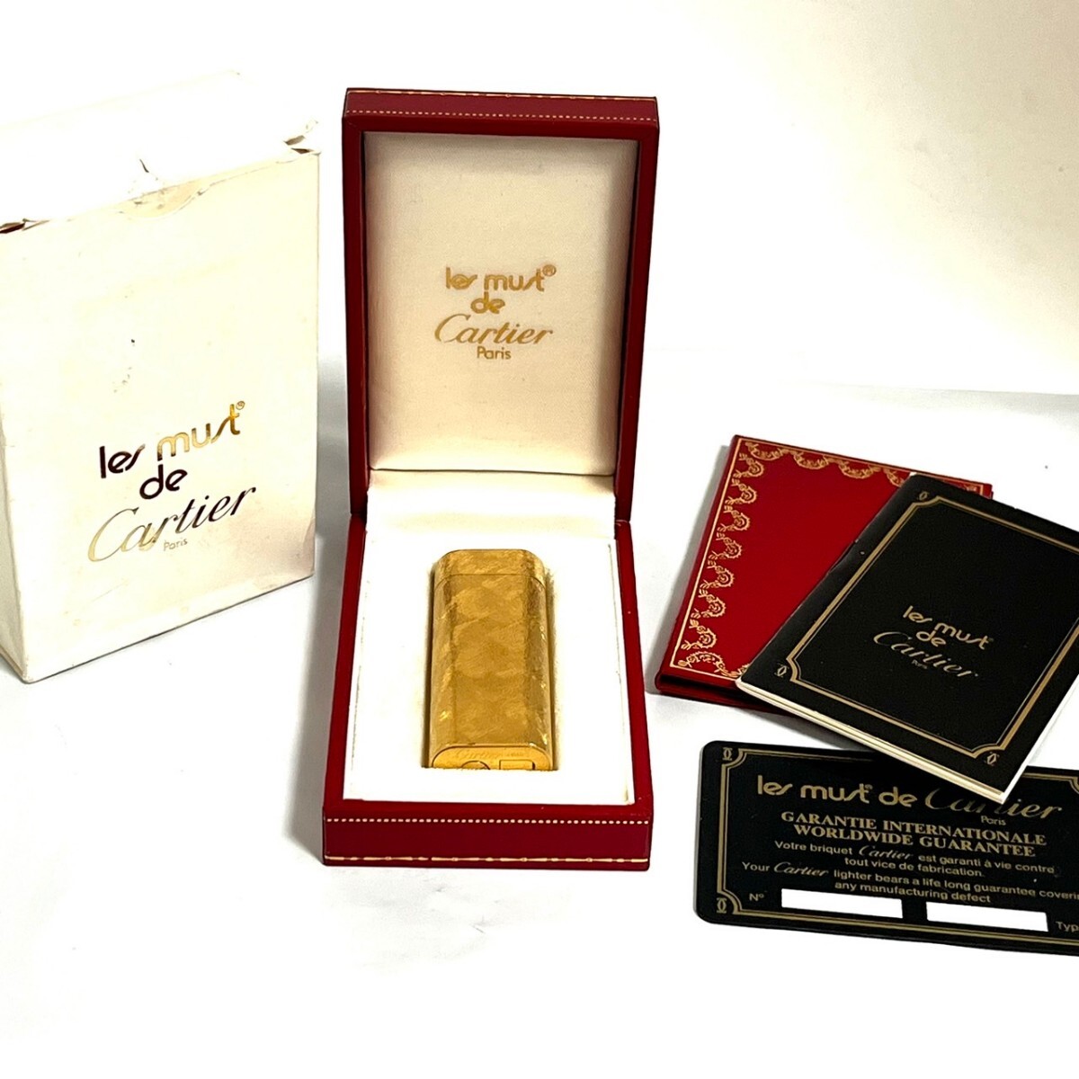  Cartier カルティエ ライター ガスライター オーバル ゴールド 喫煙グッズ 喫煙具 箱　ギャラ　b4_画像10