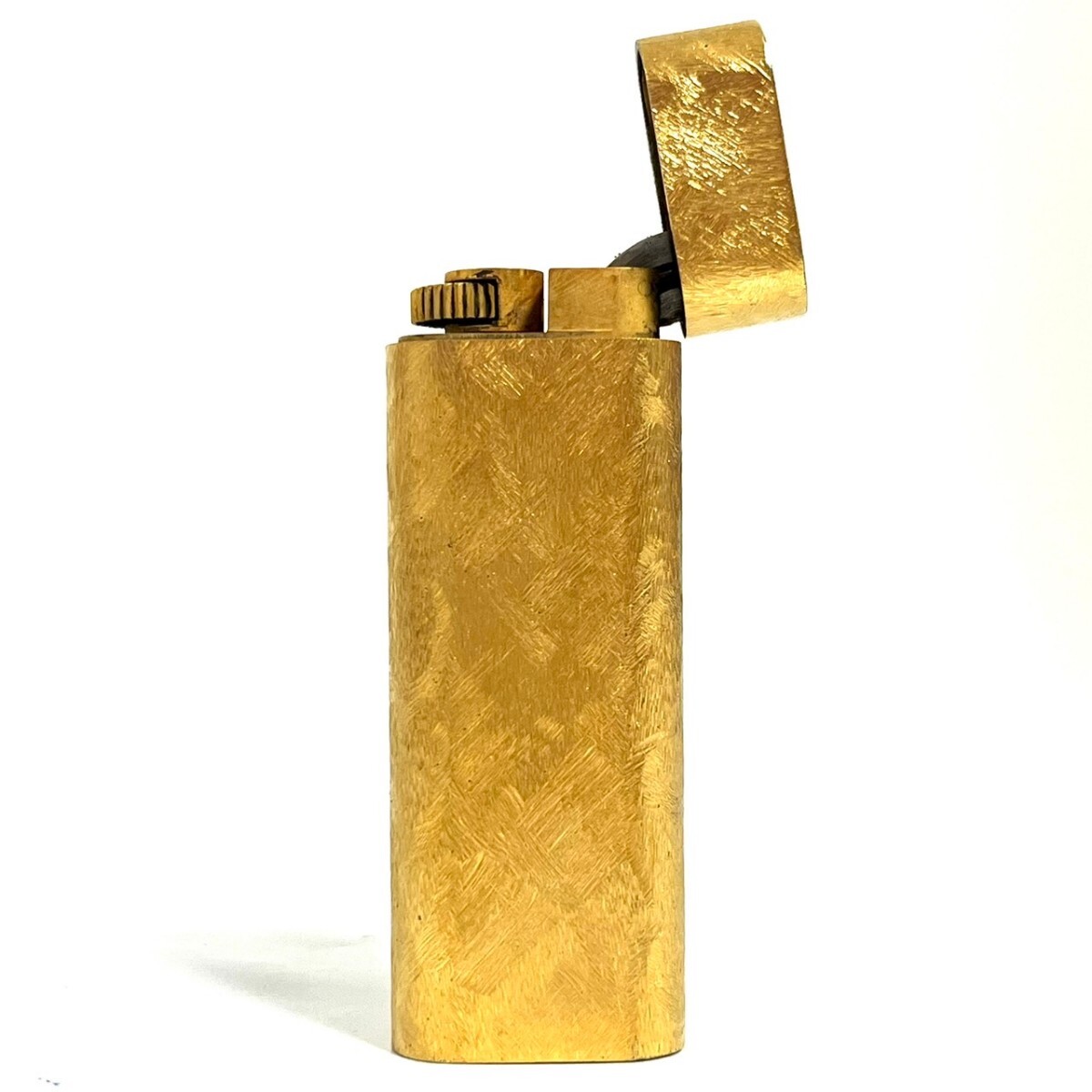 １円スタート Cartier カルティエ オーバル ゴールド ライター ガスライター 喫煙具 喫煙グッズ 箱付き　b9_画像6