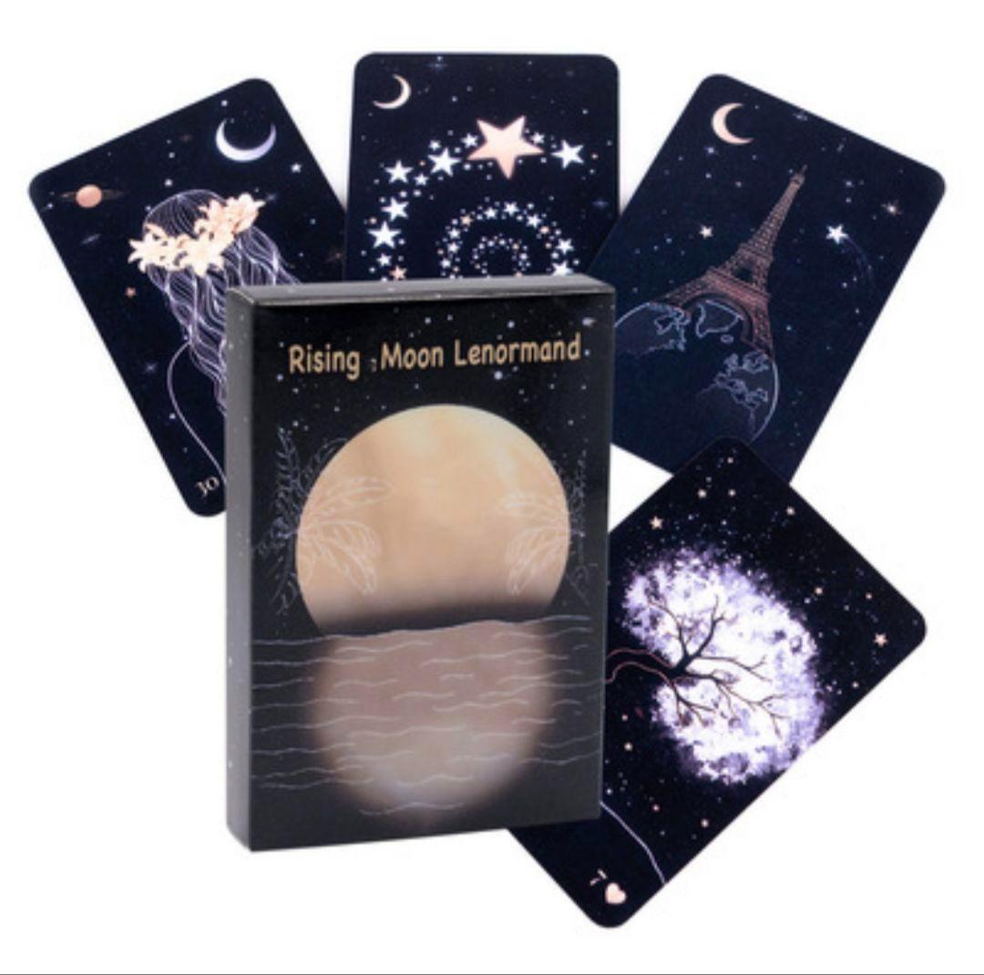 【新品未使用】ライジングムーンルノルマンカード 美麗な月の小さなカードの画像9