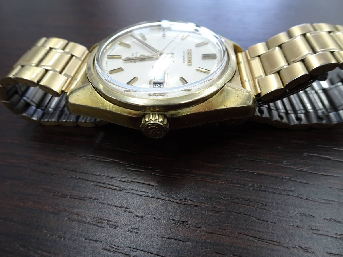 稼働品 GRAND SEIKO グランドセイコー 6146-8000 ハイビート 36000 自動巻き デイデイト メンズ 腕時計 ゴールド色 激安1円スタート_画像3