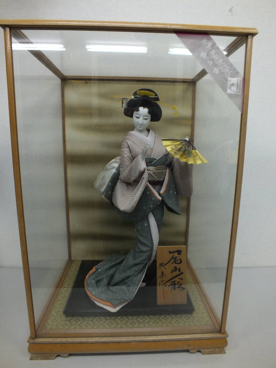 日本人形 尾山人形 着物人形 歴史 和風 舞子 芸者 激安1円スタートの画像1