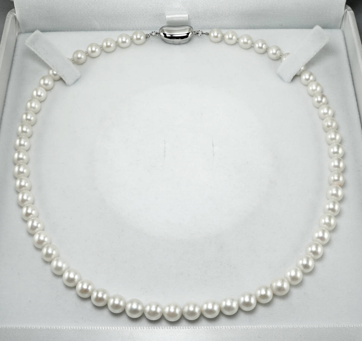 ★天然アコヤパール 6.5mm 最高級 40.5cm SV ネックレス 宝石 ジュエリー jewelry.の画像3