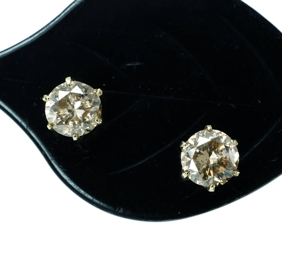 ▲新品自社製作 天然ダイヤモンド 最高級 Iクラス 0.36ct×2 K18 0.52g ピアス 宝石 ジュエリー jewelry