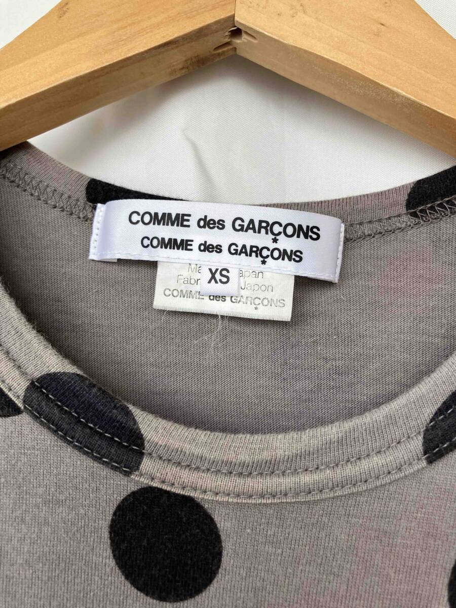 イ2 COMME des GARCONS コムデギャルソン ドット柄 Tシャツ サイズXS_画像2