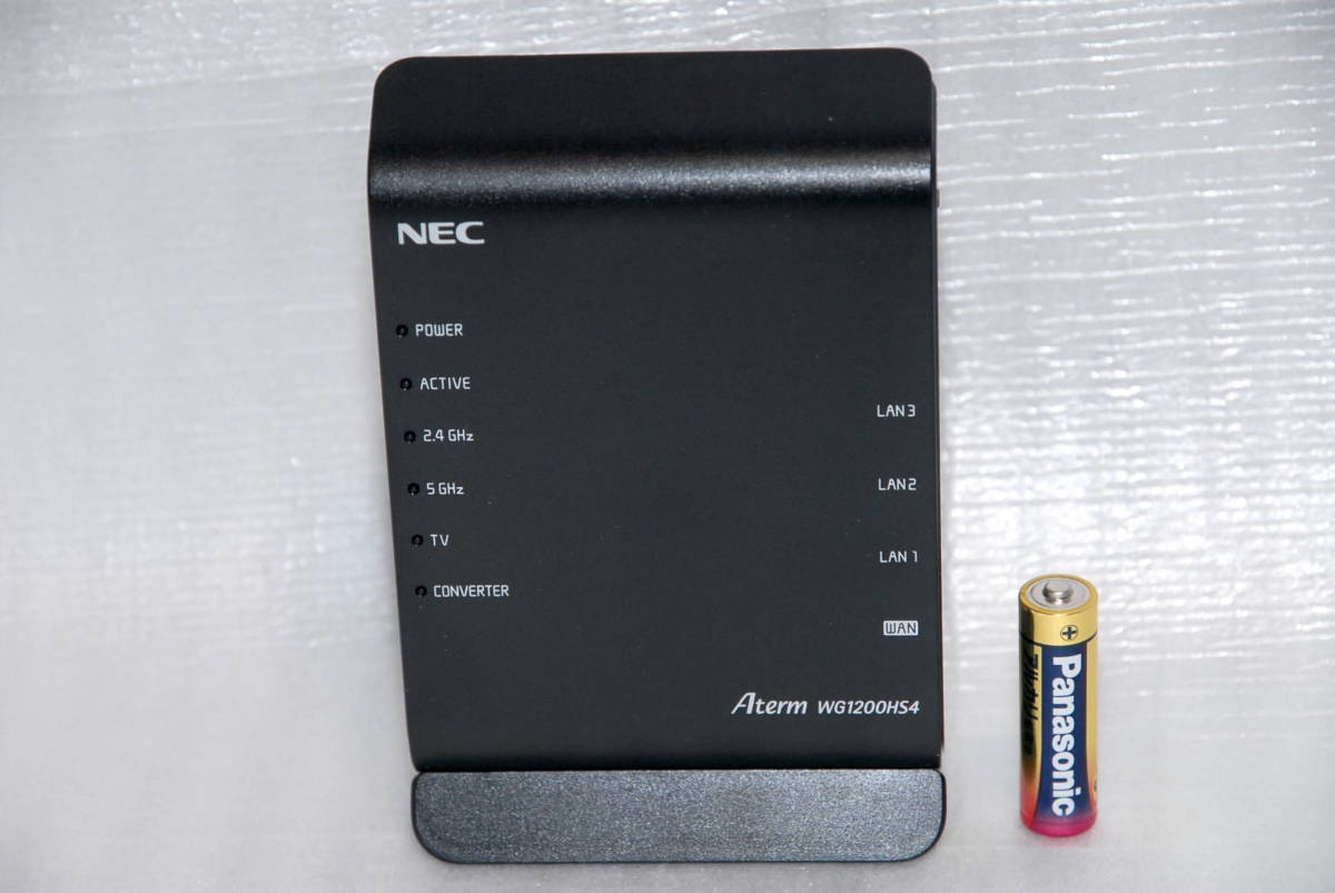 ☆作動確認済☆美品☆NEC☆Aterm☆PA-WG1200HS4☆無線LANルーター☆一式セット_保管品で御座います。現状品で御座います。