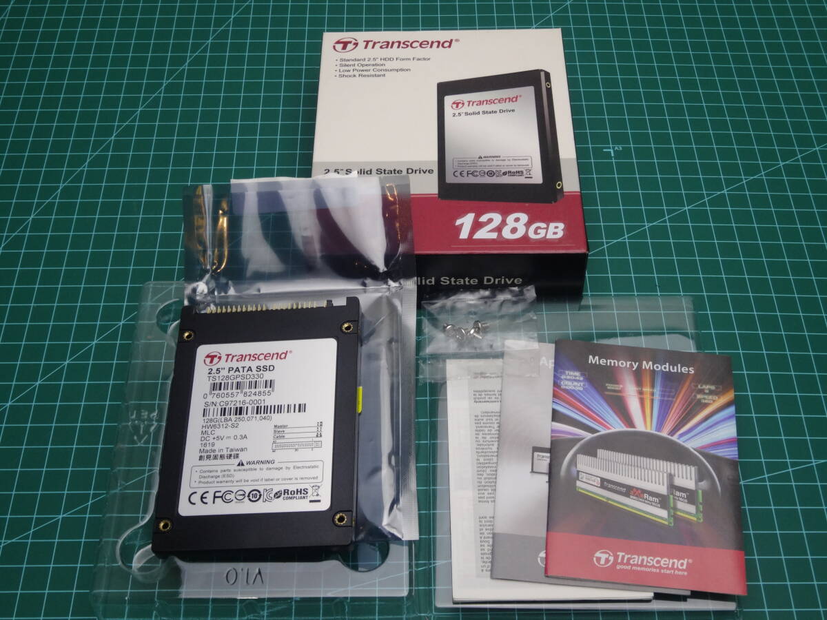 [ почти не использовался ]Transcend тигр nsendoTS128GPSD330 128GB 2.5 дюймовый SSD PATA ( IDE ) рабочее состояние подтверждено 