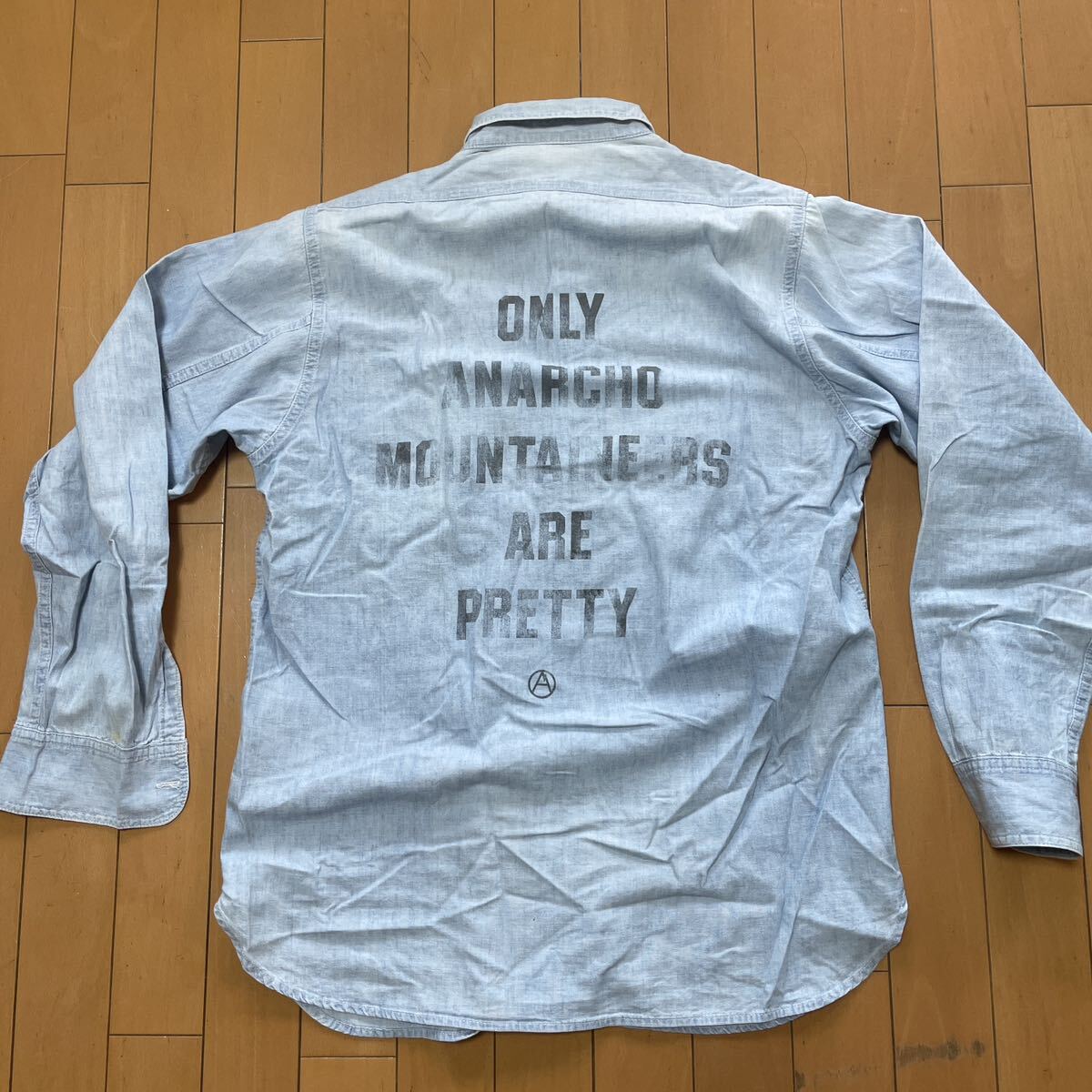 【送料無料】Mountain Research マウンテンリサーチ utilty shirts ユーティリティシャツ シャンブレー M sizeの画像1