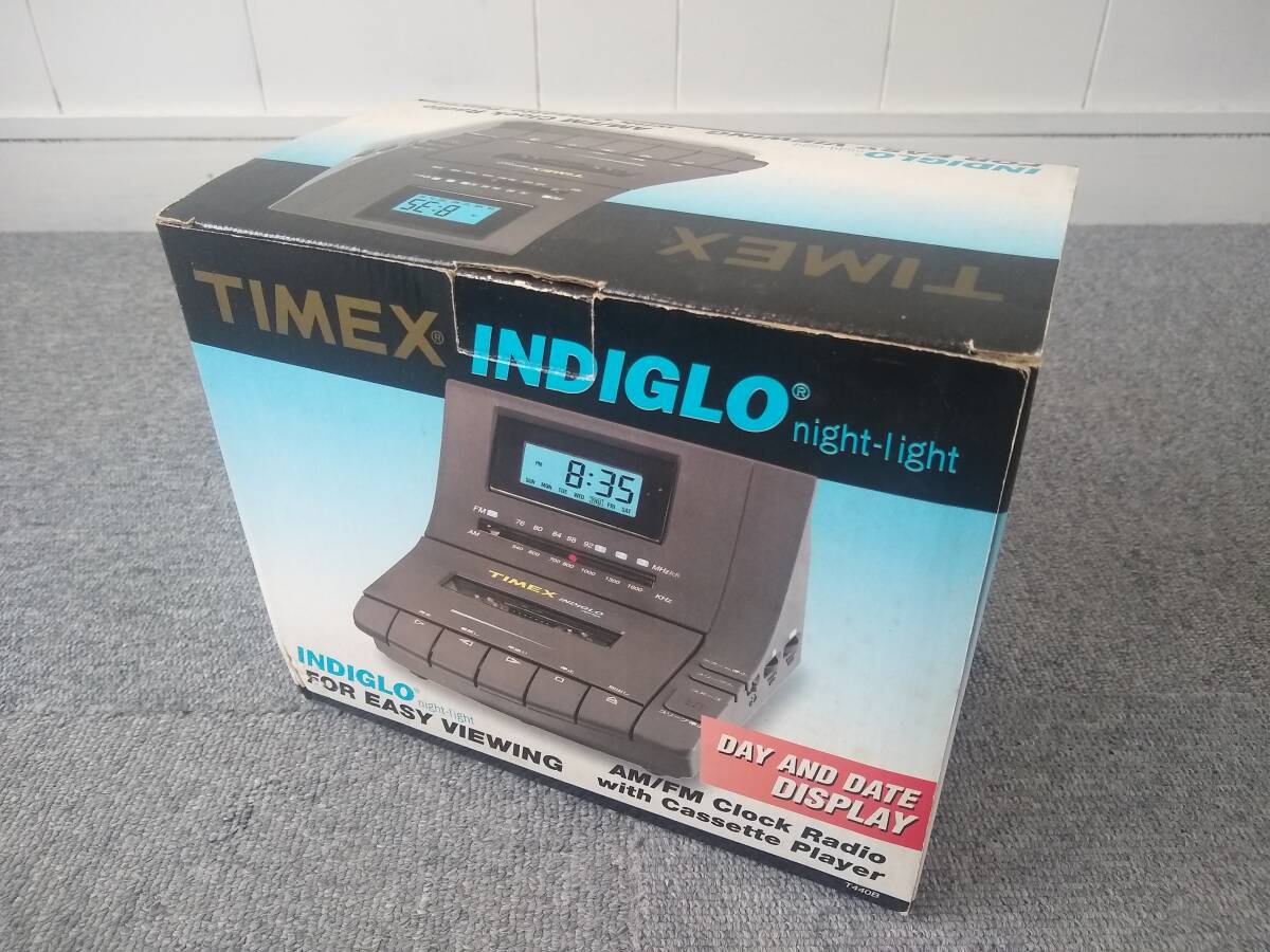 タイメックス ラジオ TIMEX INDIGLO AM/FM CLOCK RADIO T440B ジャンクの画像4