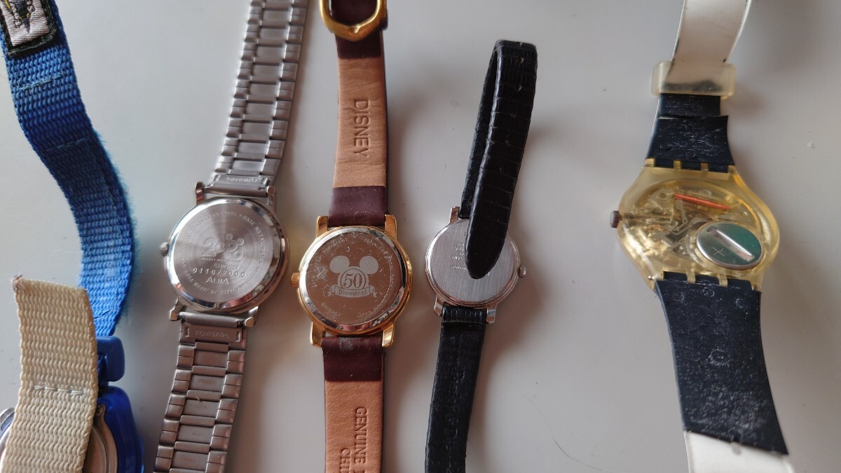 レディース腕時計 ジャンク品 7本セット ディズニー ピンキー&ダイアン マリークワント スオッチの画像3