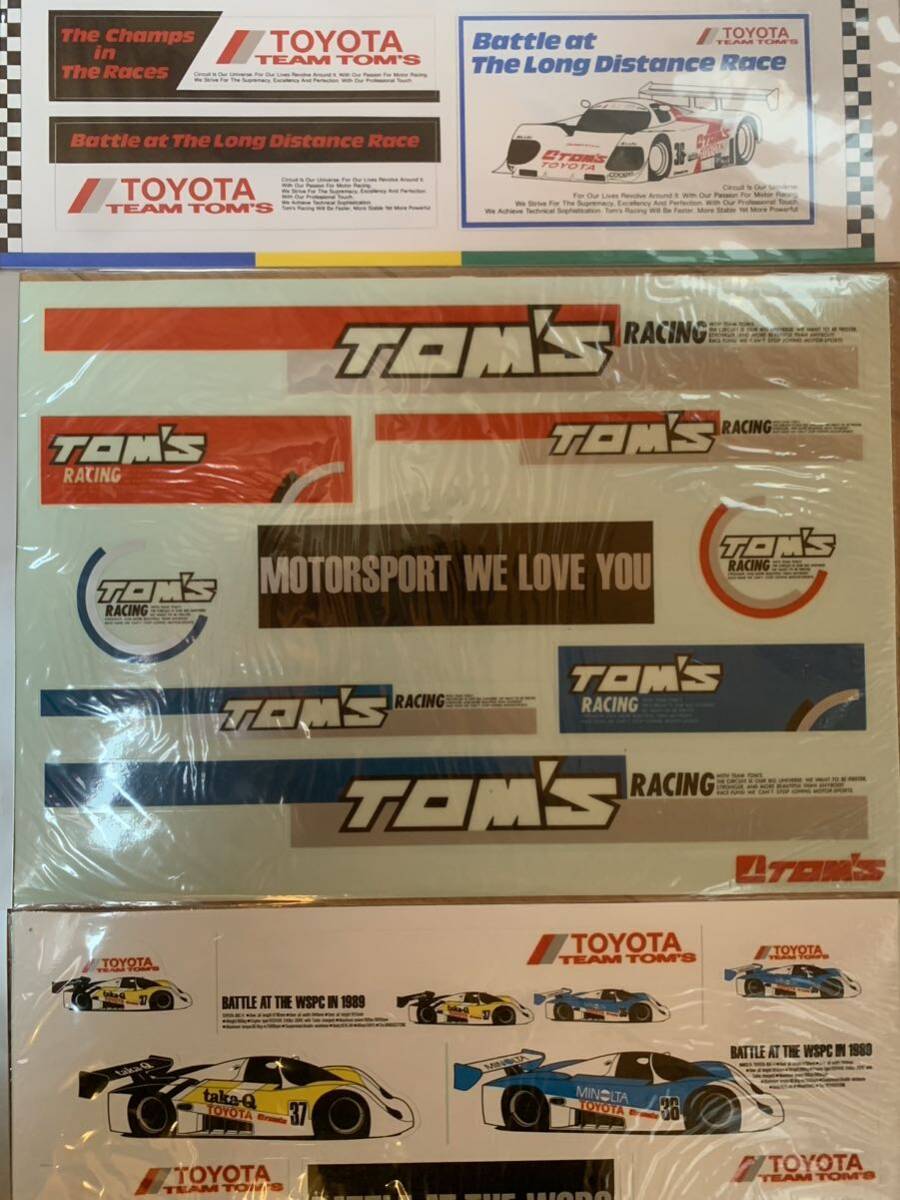 未開封 当時物 TOYOTA TEAM TOM’S ステッカー デカール レース レーシングカー モータースポーツの画像3