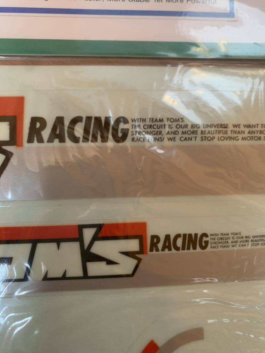 未開封 当時物 TOYOTA TEAM TOM’S ステッカー デカール レース レーシングカー モータースポーツの画像8
