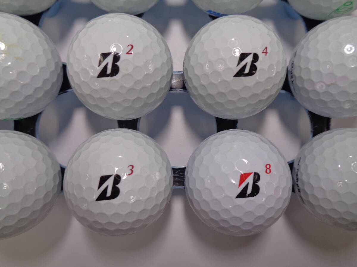 [6410A31] ブリヂストン ツアービーエックス BRIDGESTONE TOUR BX 20年 白 20球 ロストボール 【中古】_画像1