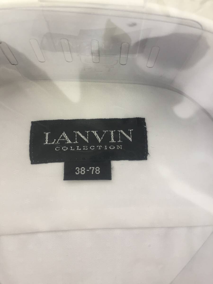 未開封　LANVIN collection/ランバンコレクション　サイズ 38-78　日本製/綿100% 高級ドレスシャツ_画像5