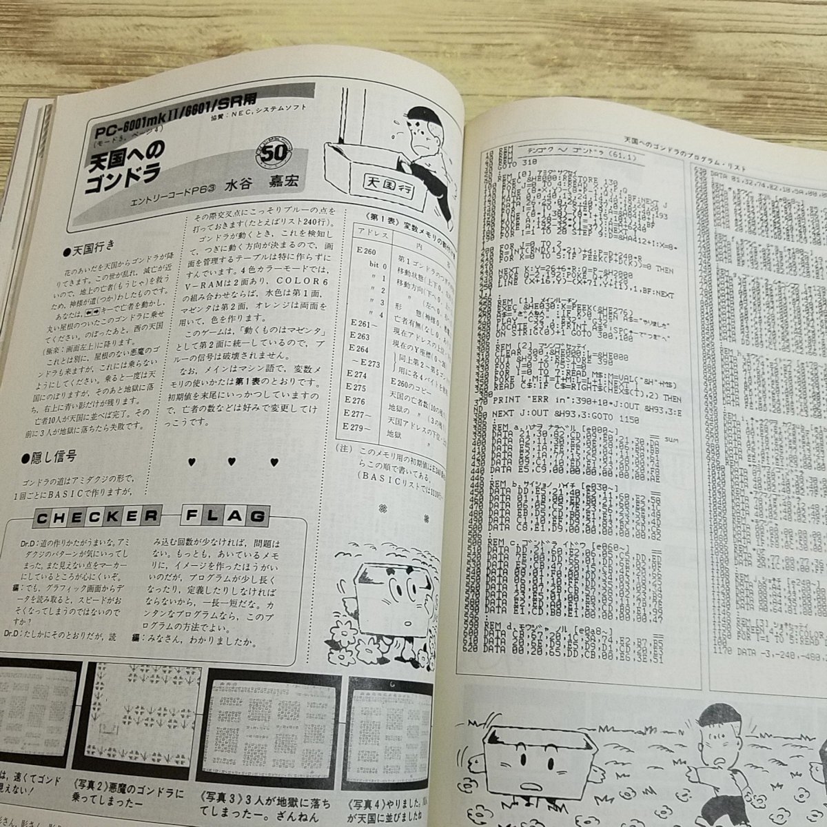 パソコン雑誌[マイコンBASICマガジン 1986年4月号] プログラムリスト55本 PCゲーム レトロPC レトロゲーム ファミコンでゲームを作ろう【送_画像9