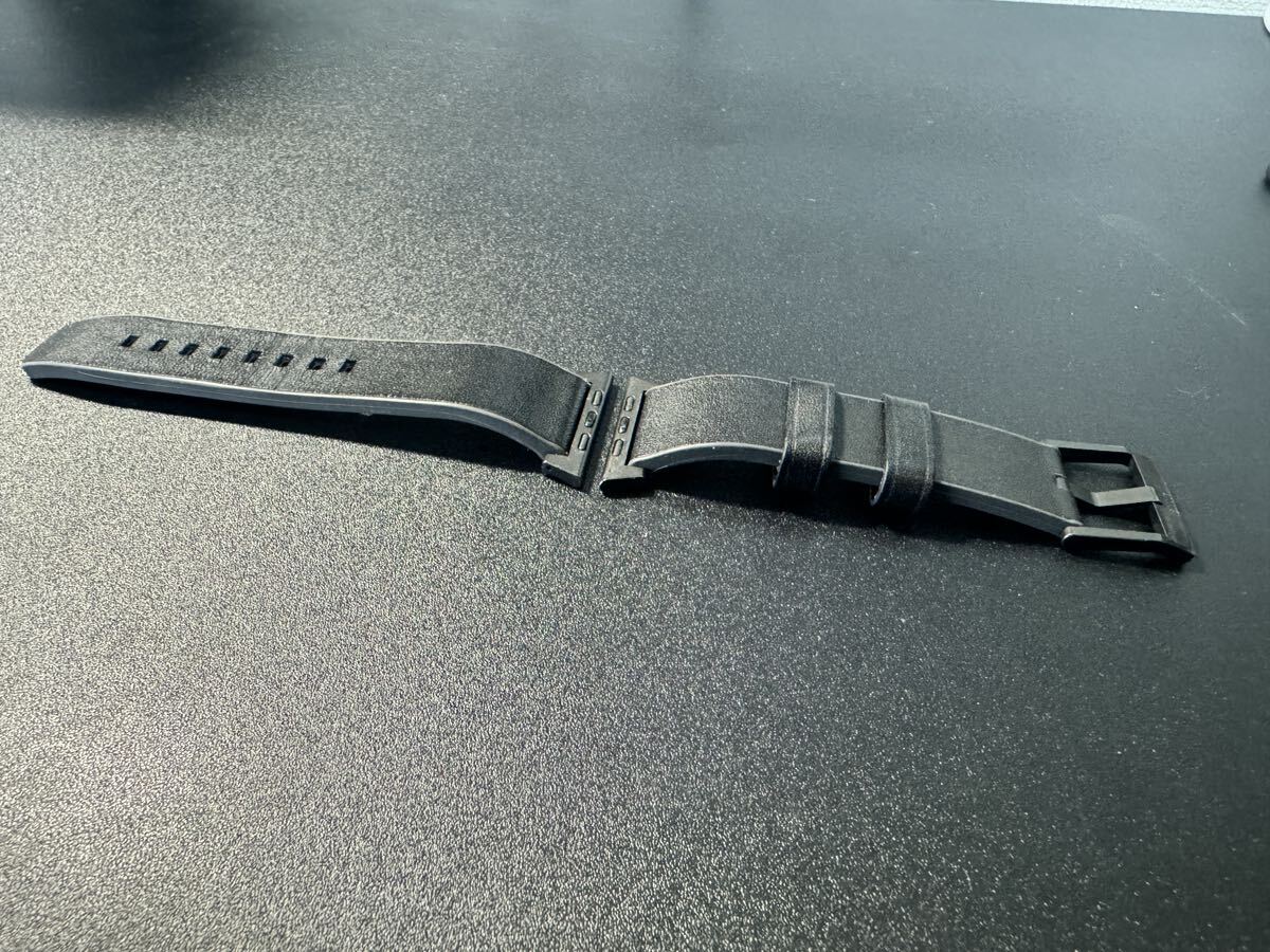 Apple Watch original leather band UNIQ STRADEN waterproof leather hybrid 49/45/44/42mm black Apple Watch ultra correspondence 