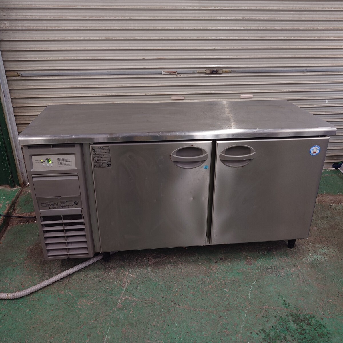 2019年製　フクシマ　冷凍冷蔵庫　YRC-151PM2　コールドテーブル　厨房　現状品　簡易動作確認済 100V H約80cmD約60cmW約150cm 傷汚れ有り