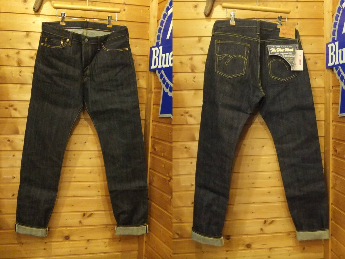 フラットヘッド正規店 希少な海外向け品番＝D306 タイトテーパード・ジーンズ[14.5oz セルビッジ生地][濃紺デニム][W34]新品が送料無料!!_[正規取扱店＆新品]なので、ご安心下さい