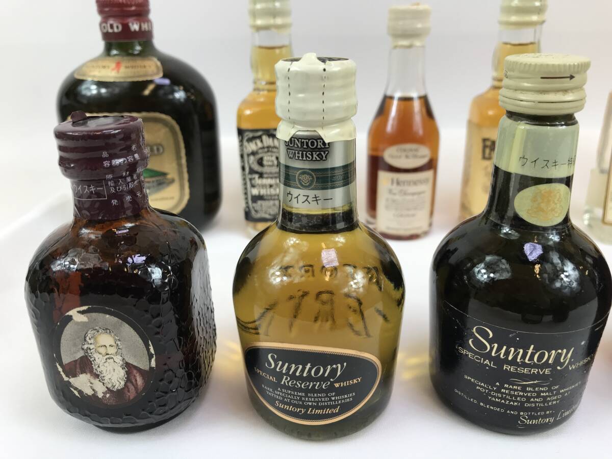 [ old sake not yet . plug ] Suntory whisky / Old pa-/ Hennessy brandy other together 15ps.@ Mini bottle #201888-52