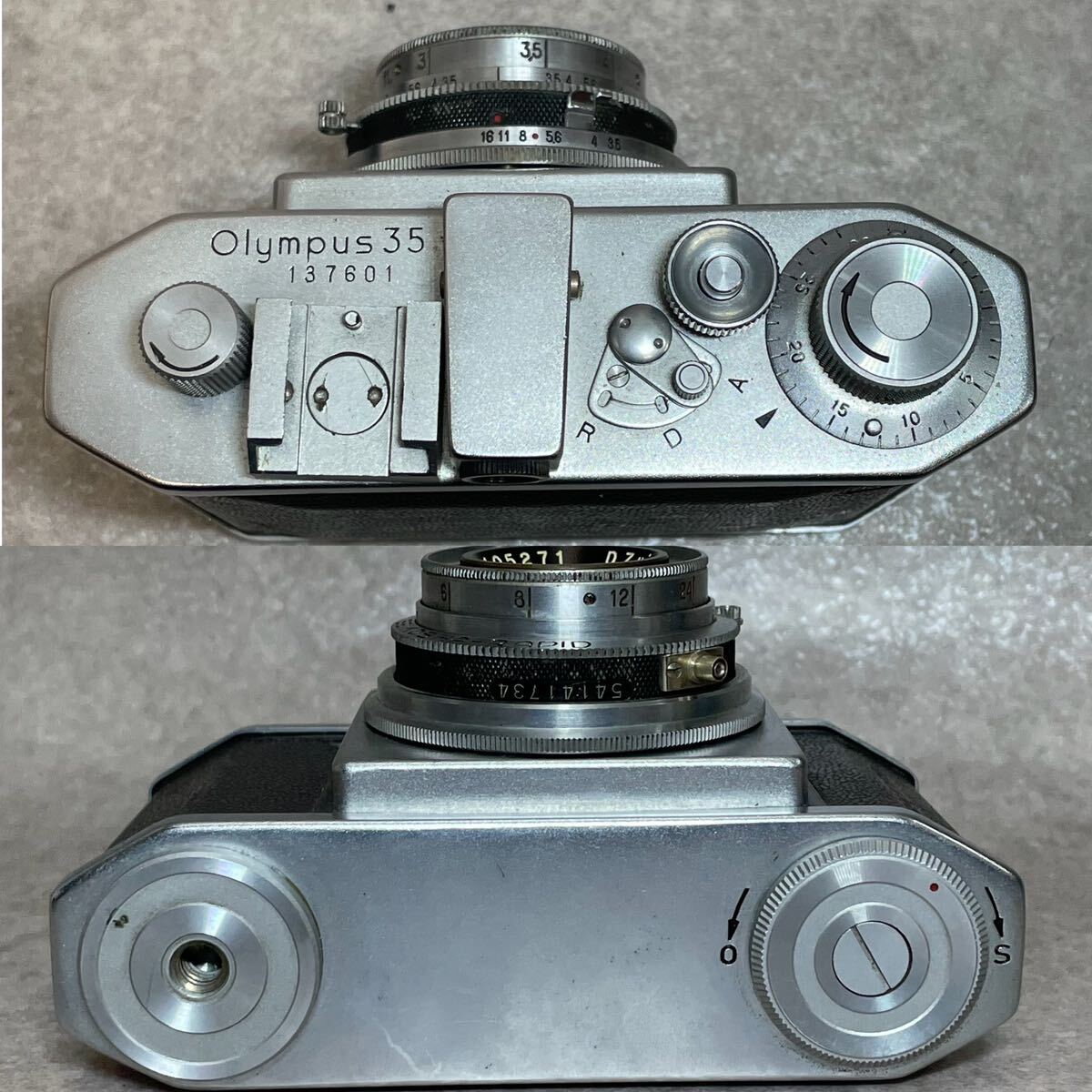 W2-1）OLYMPUS 35 D.Zuiko F.C. 4cm F3.5 レンジファインダー フィルムカメラ （134）_画像3