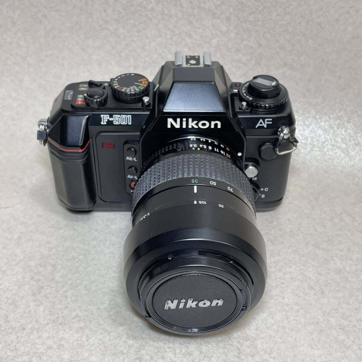 W3-2）Nikon F-501 / Nikon AF NIKKOR 35-100mm F3.5-4.5 一眼レフフィルムカメラ レンズ （11）の画像1