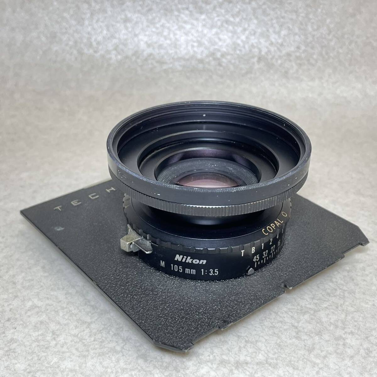 8-7）NIKON NIKKOR-M 105mm 1:3.5 大判カメラ用 レンズ の画像1