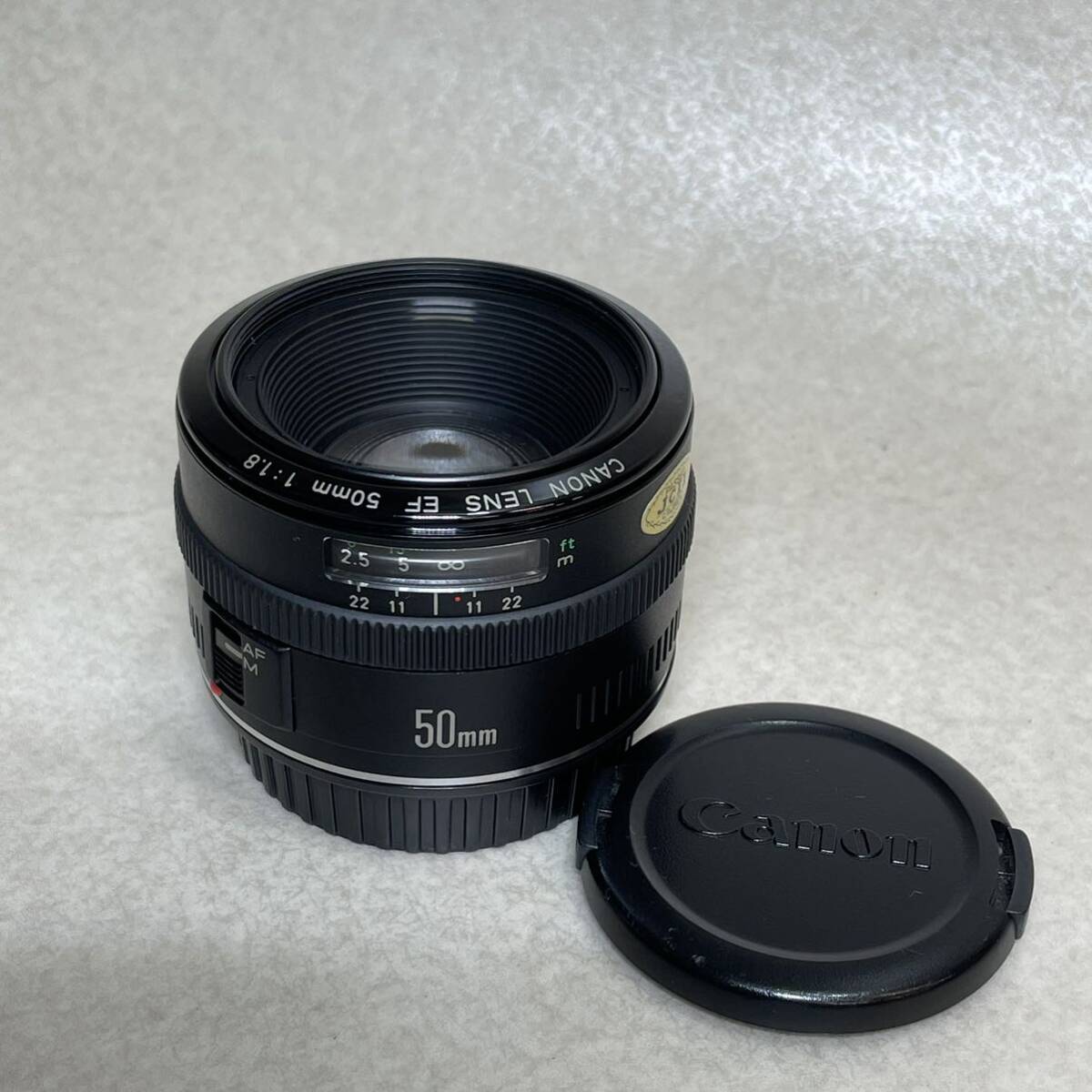 2-213）Canon キャノン EF LENS 50mm 1:1.8 カメラレンズ_画像1