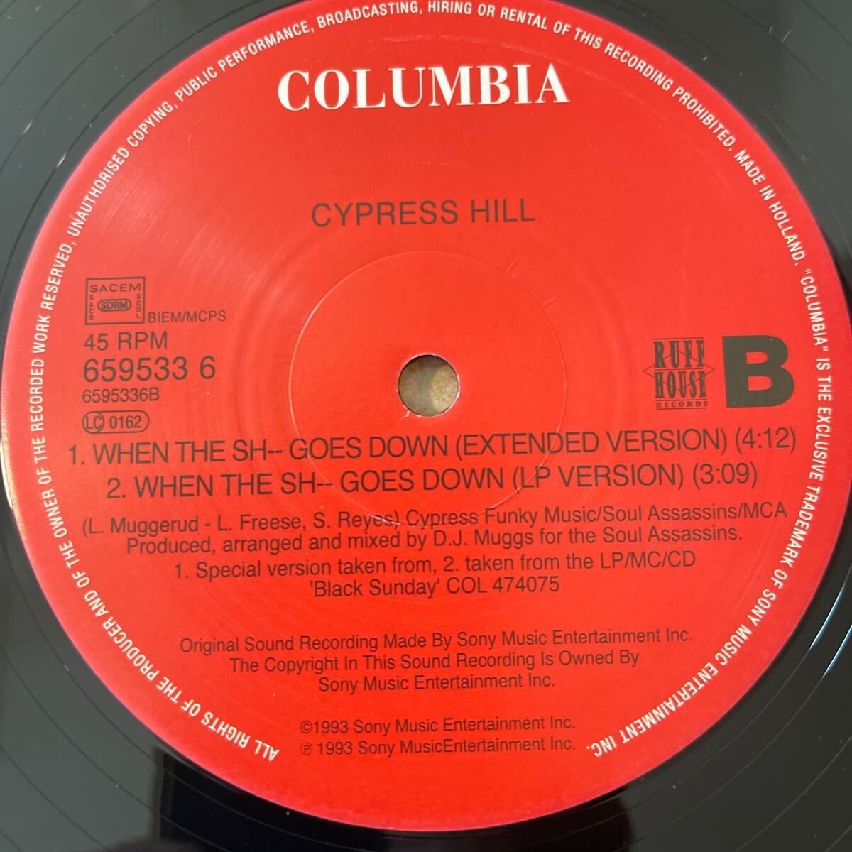 CYPRESS HILL/ INSANE IN THE BRAIN/レコード/中古/DJ/CLUB/HIPHOP_画像6