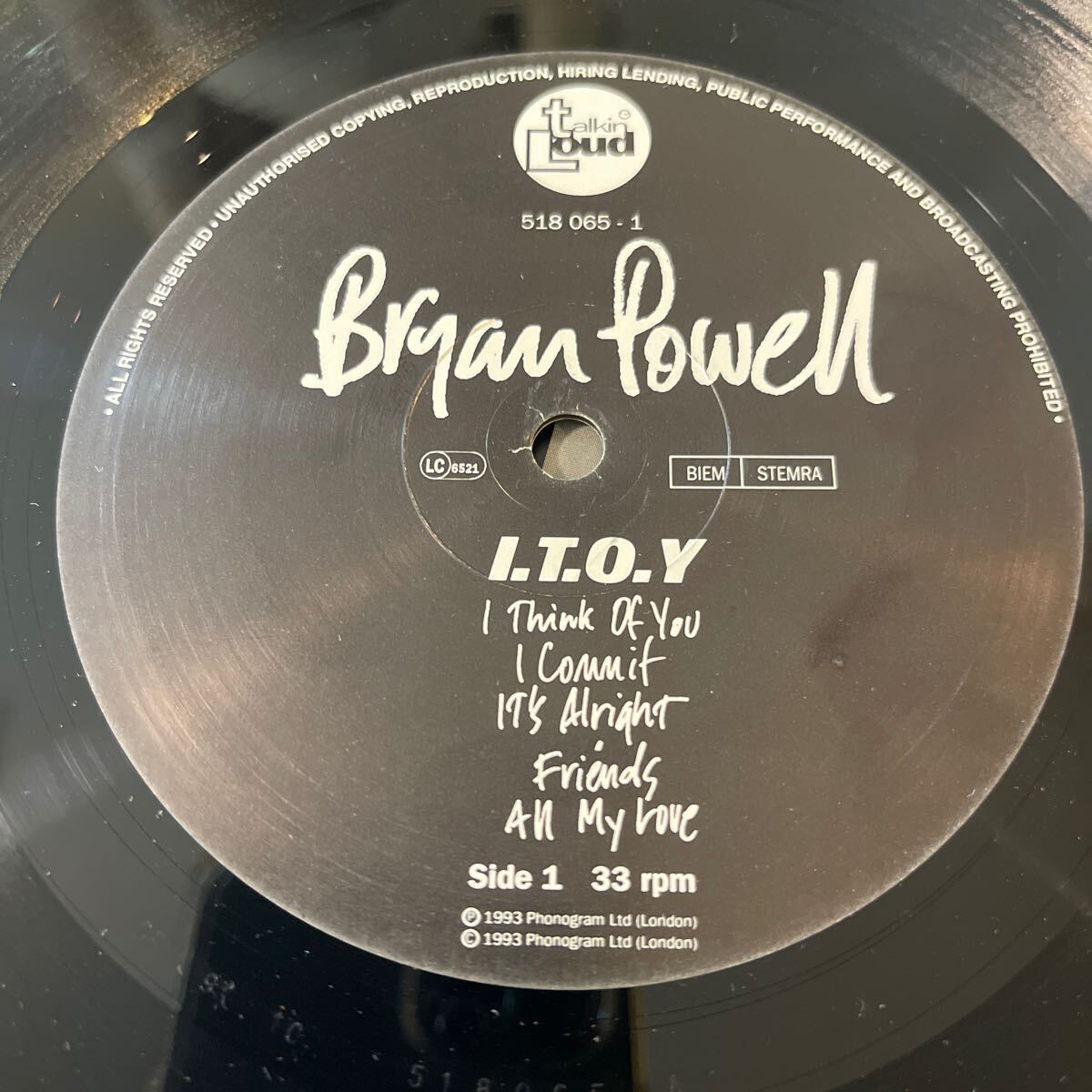 BRYAN POWELL / I.T.O.Y./LP/レコード/中古/DJ/CLUB/Ｒ＆Ｂ_画像3